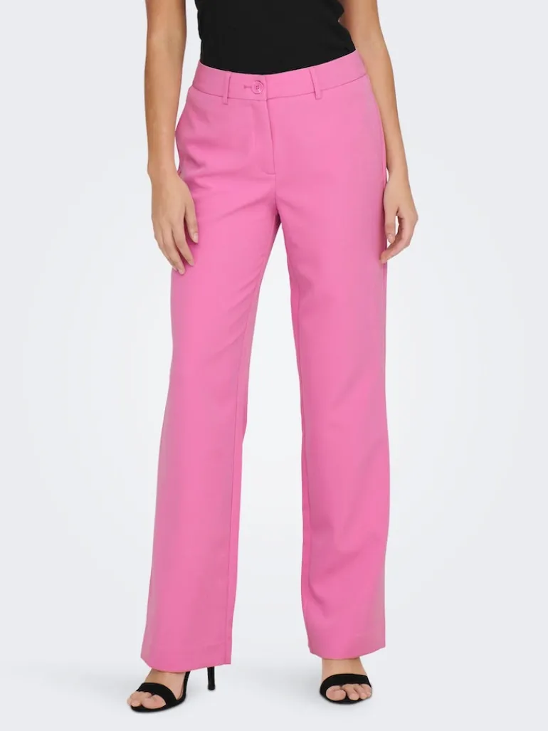 ONLLANA-BERRY MID STRAIGHT PANT TLR NOOS fuchsia pink