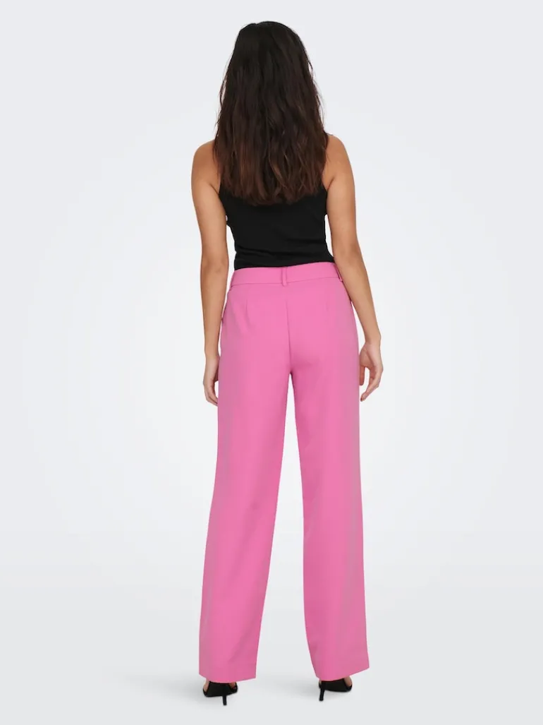 ONLLANA-BERRY MID STRAIGHT PANT TLR NOOS fuchsia pink