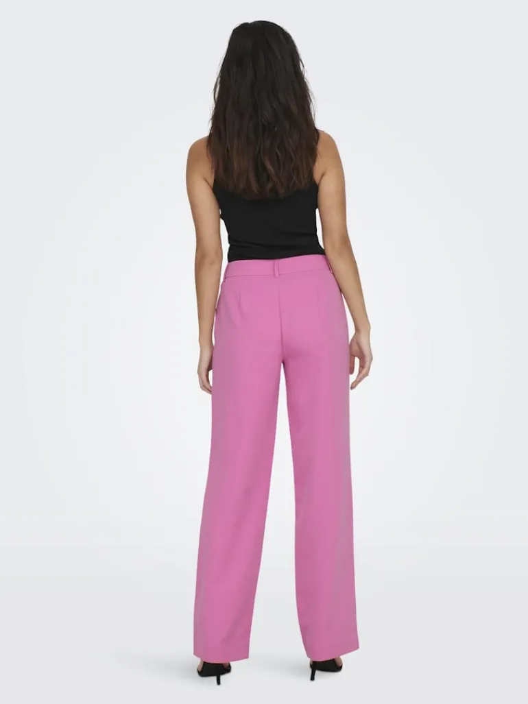 ONLLANA-BERRY MID STRAIGHT PANT TLR NOOS fuchsia pink