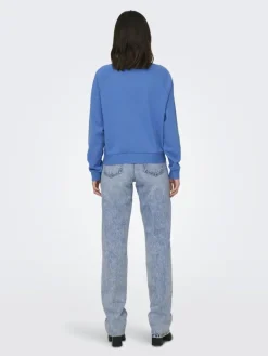 ONLLANEY L/S NEW YORK O-NECK BOX SWT super sonic
