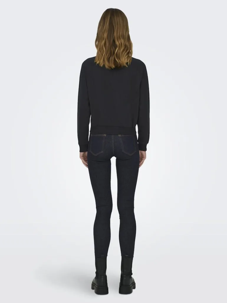 ONLLANEY L/S NEW YORK O-NECK BOX SWT black