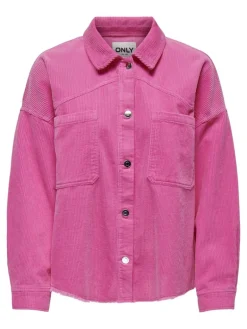ONLLATY-BITTEN L/S CORD SHACKET PNT strawberry moon