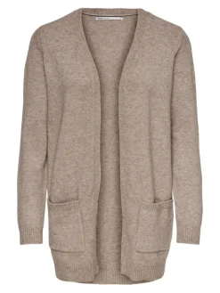 ONLLESLY LIFE L/S OPEN CARDIGAN KNT NOOS beige