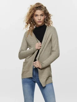 ONLLESLY LIFE L/S OPEN CARDIGAN KNT NOOS beige