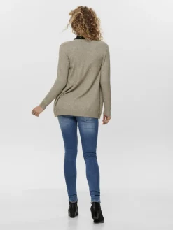 ONLLESLY LIFE L/S OPEN CARDIGAN KNT NOOS beige