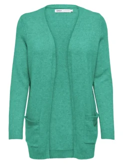 ONLLESLY LIFE L/S OPEN CARDIGAN KNT NOOS marine green