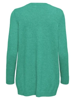 ONLLESLY LIFE L/S OPEN CARDIGAN KNT NOOS marine green