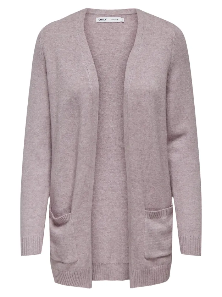 ONLLESLY LIFE L/S OPEN CARDIGAN KNT NOOS violet ice