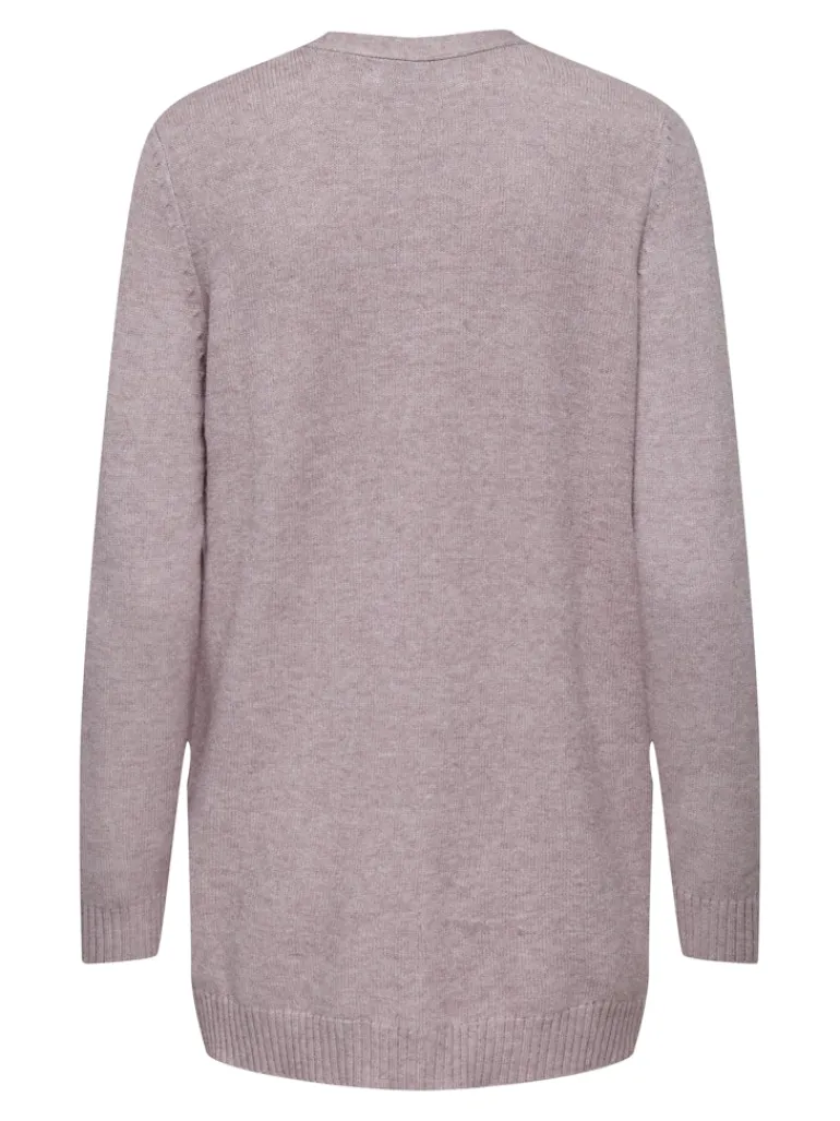 ONLLESLY LIFE L/S OPEN CARDIGAN KNT NOOS violet ice