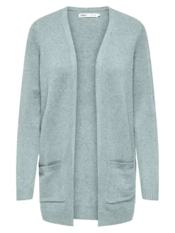 ONLLESLY LIFE L/S OPEN CARDIGAN KNT NOOS gray mist