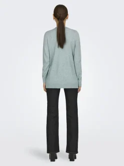 ONLLESLY LIFE L/S OPEN CARDIGAN KNT NOOS gray mist