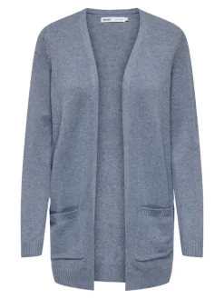 ONLLESLY LIFE L/S OPEN CARDIGAN KNT NOOS vintage indigo