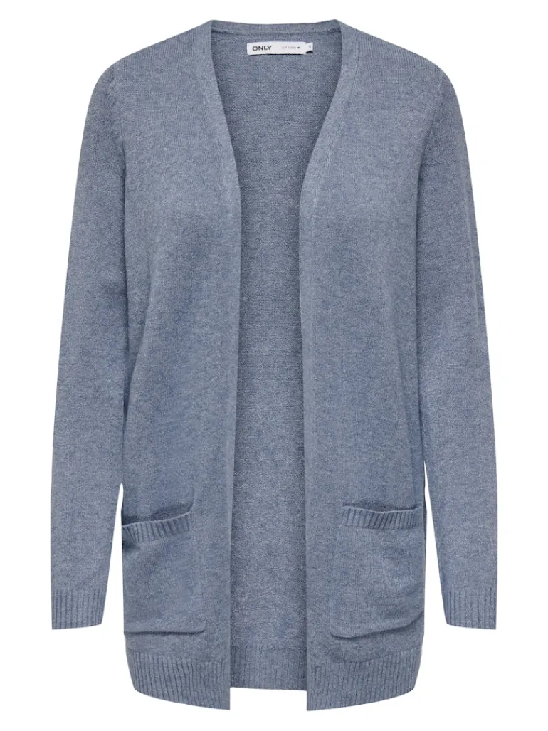 ONLLESLY LIFE L/S OPEN CARDIGAN KNT NOOS vintage indigo