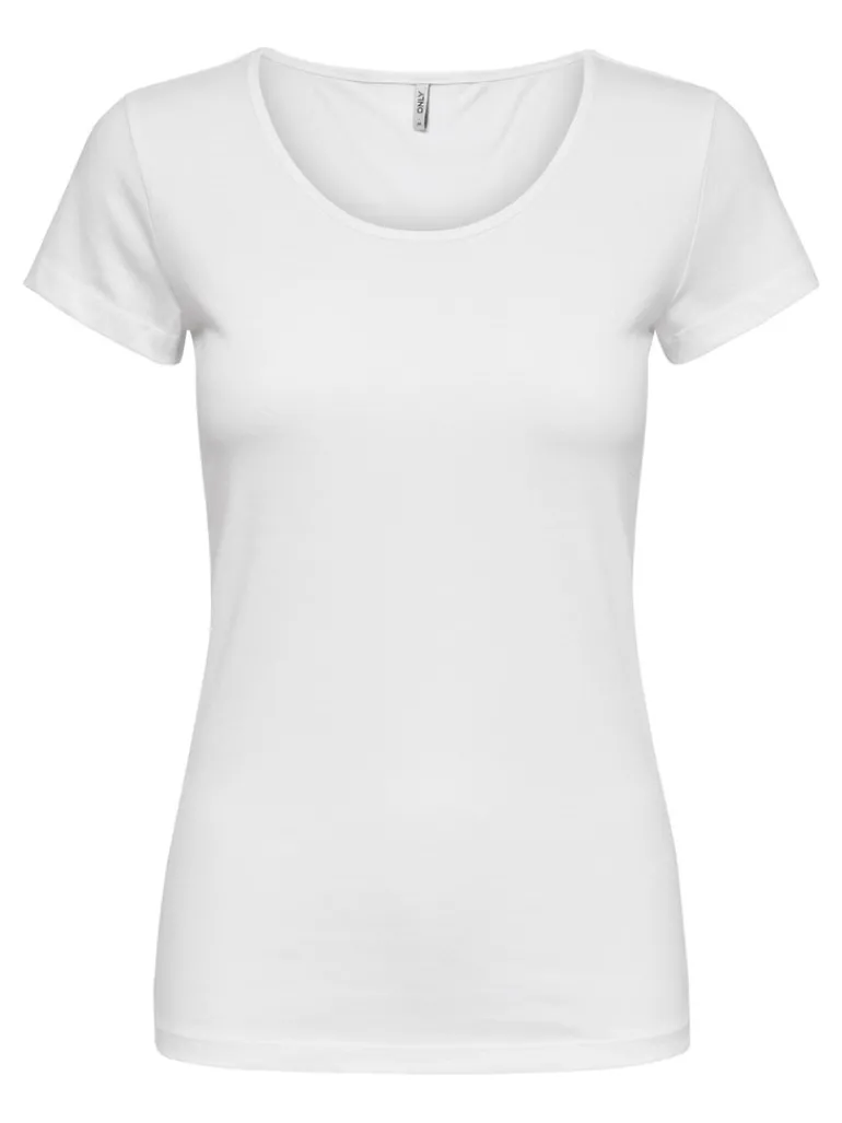 ONLLIVE LOVE S/S ONECK TOP NOOS JRS white