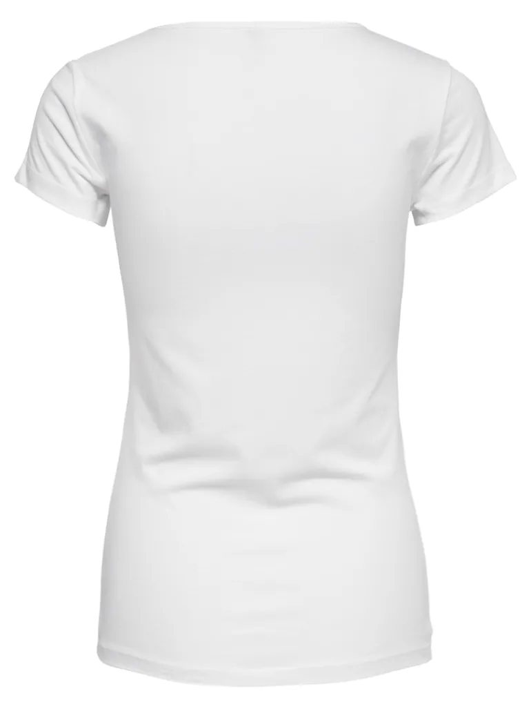 ONLLIVE LOVE S/S ONECK TOP NOOS JRS white