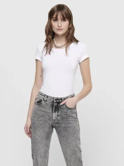 ONLLIVE LOVE S/S ONECK TOP NOOS JRS white