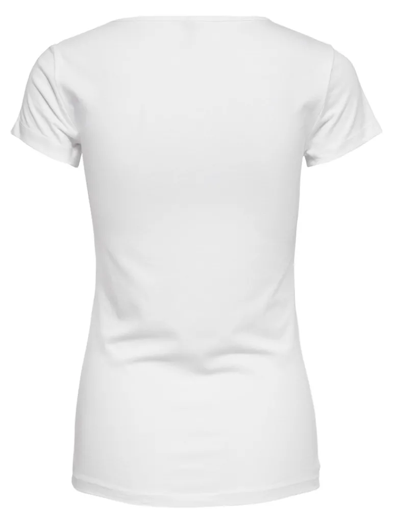 ONLLIVE LOVE S/S ONECK TOP NOOS JRS white