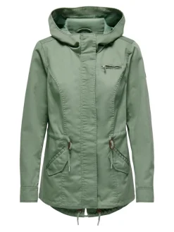 ONLLORCA LIFE CANVAS PARKA OTW NOOS hedge green
