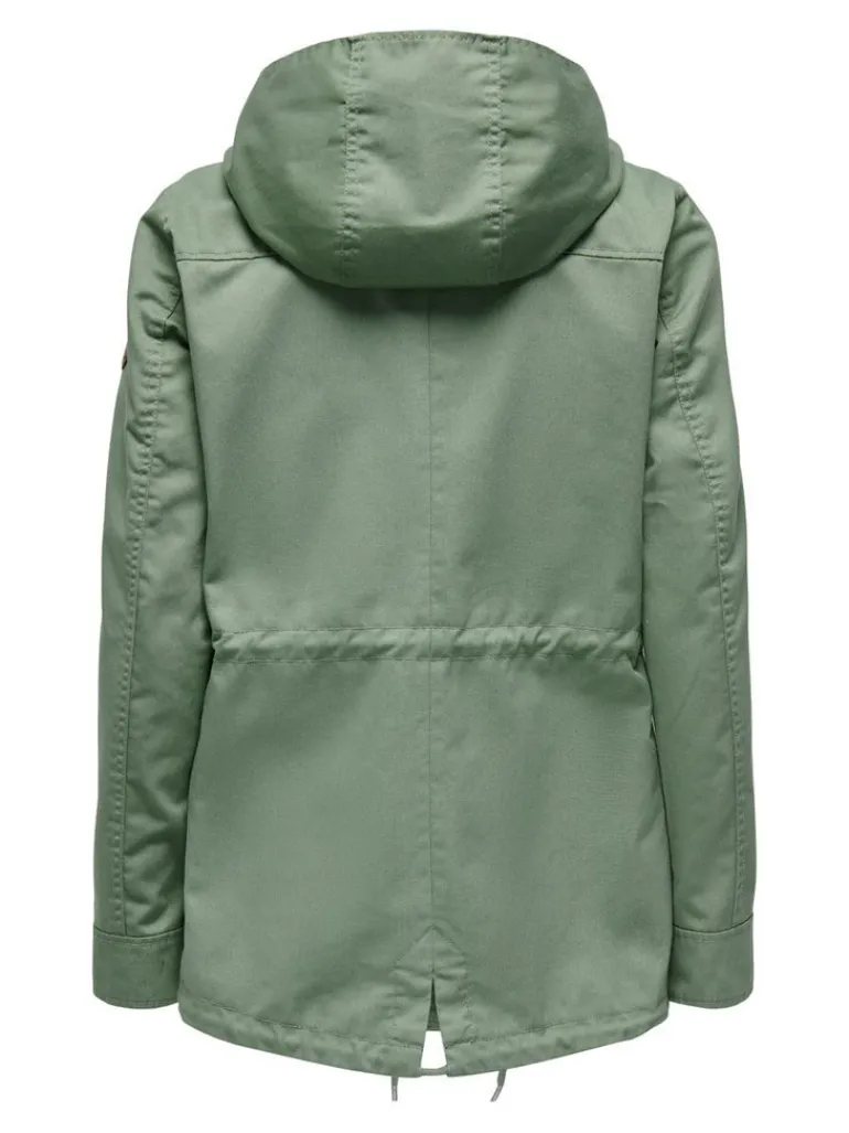 ONLLORCA LIFE CANVAS PARKA OTW NOOS hedge green