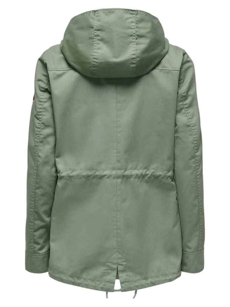 ONLLORCA LIFE CANVAS PARKA OTW NOOS hedge green
