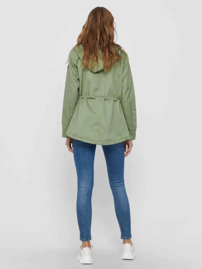 ONLLORCA LIFE CANVAS PARKA OTW NOOS hedge green