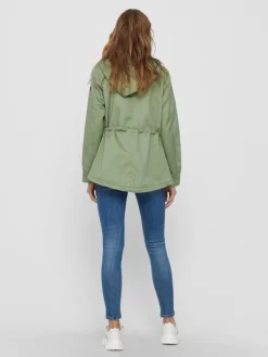 ONLLORCA LIFE CANVAS PARKA OTW NOOS hedge green