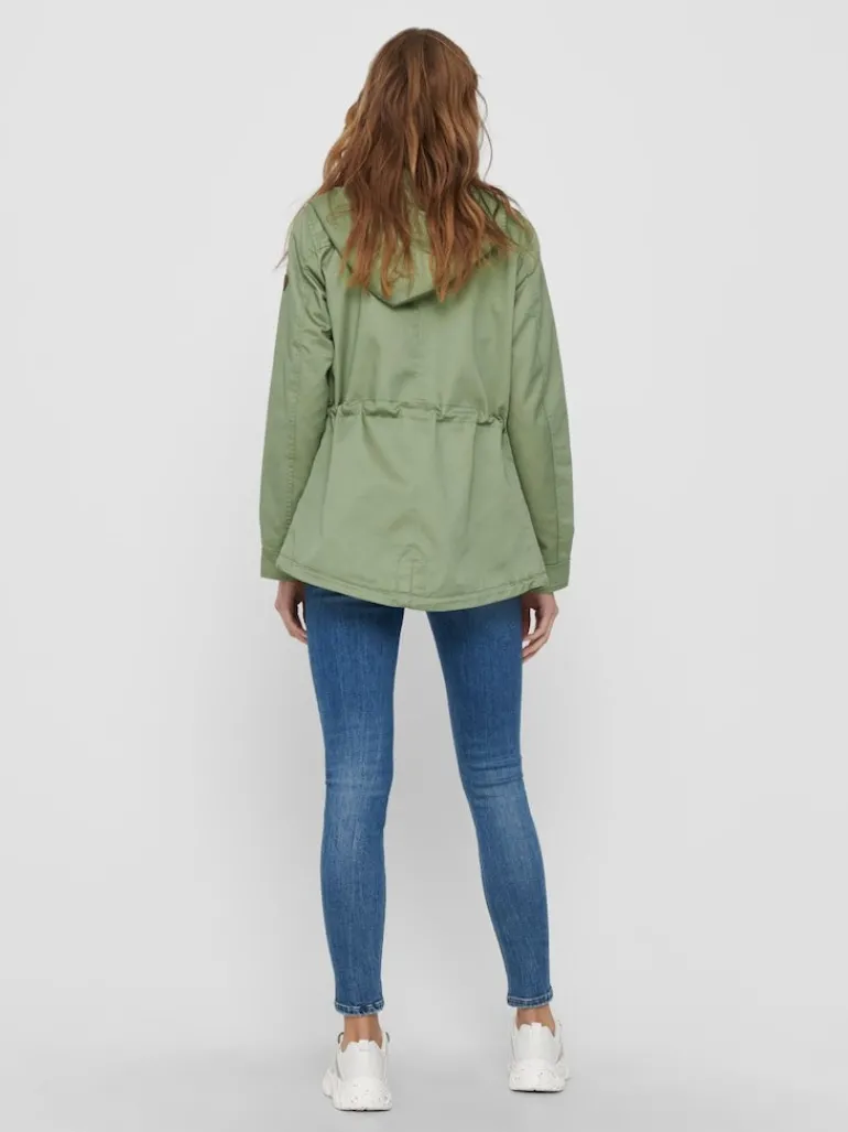 ONLLORCA LIFE CANVAS PARKA OTW NOOS hedge green