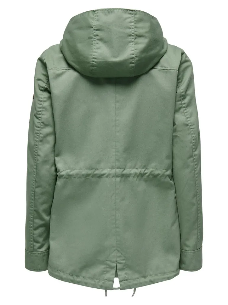 ONLLORCA LIFE CANVAS PARKA OTW NOOS hedge green