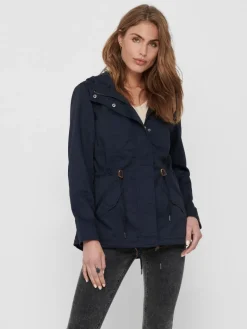 ONLLORCA LIFE CANVAS PARKA OTW NOOS blue graphite
