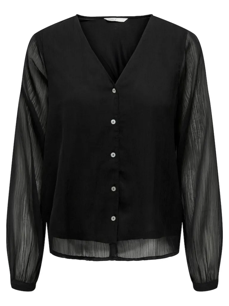 ONLLUNA L/S V-NECK TOP NOOS PTM schwarz2