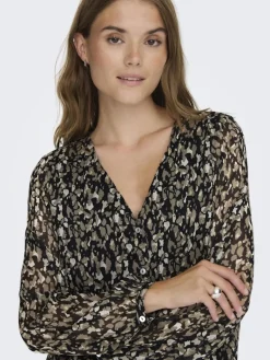 ONLLUNA L/S V-NECK TOP NOOS PTM schwarz2