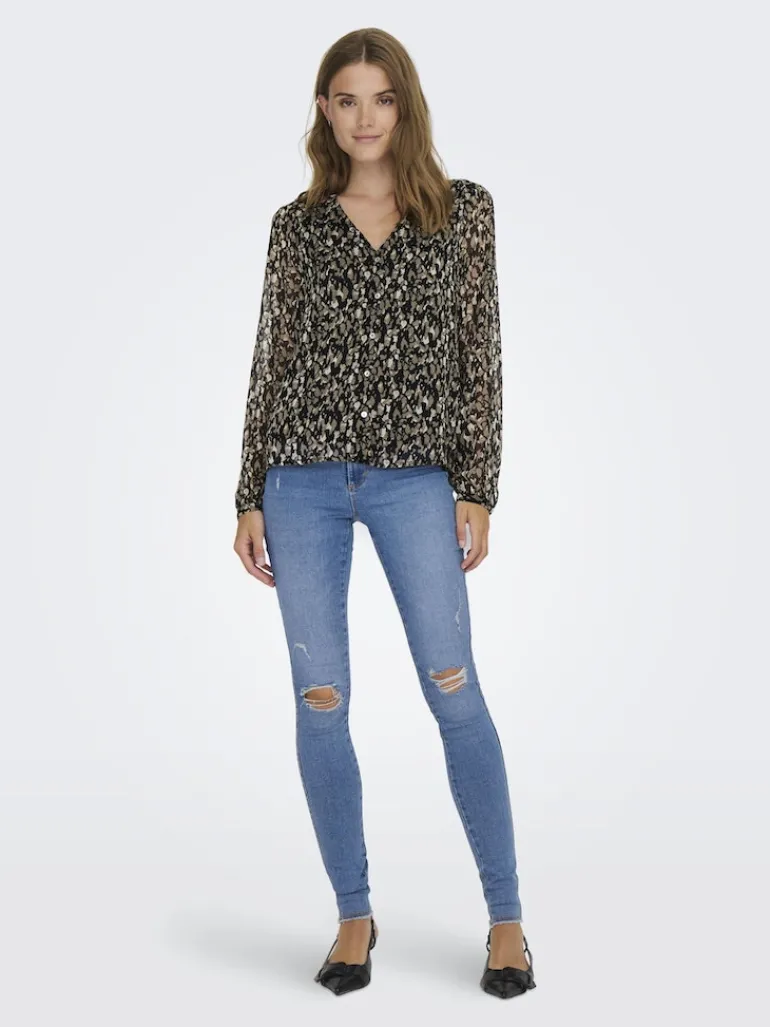 ONLLUNA L/S V-NECK TOP NOOS PTM schwarz2
