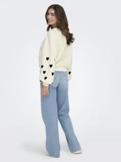 ONLMACY L/S O-NECK BOX CC SWT NOOS cloud dancer