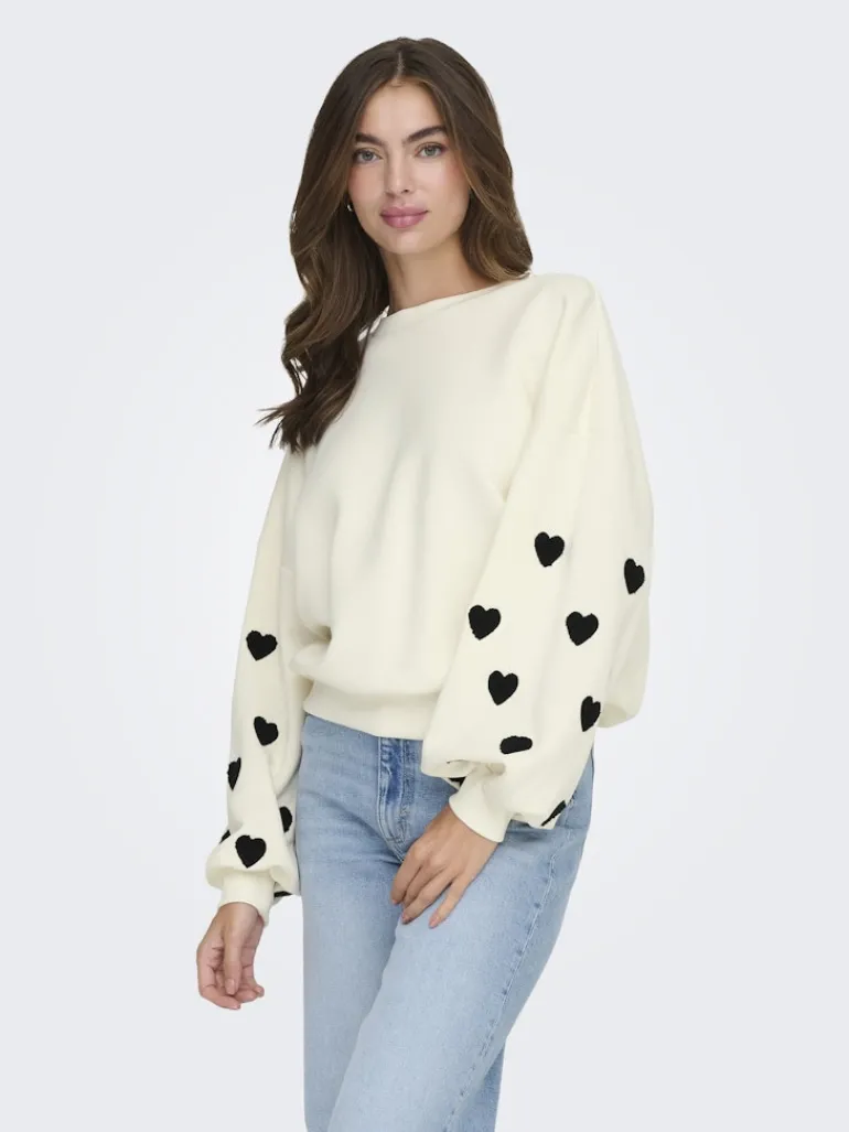 ONLMACY L/S O-NECK BOX CC SWT NOOS cloud dancer