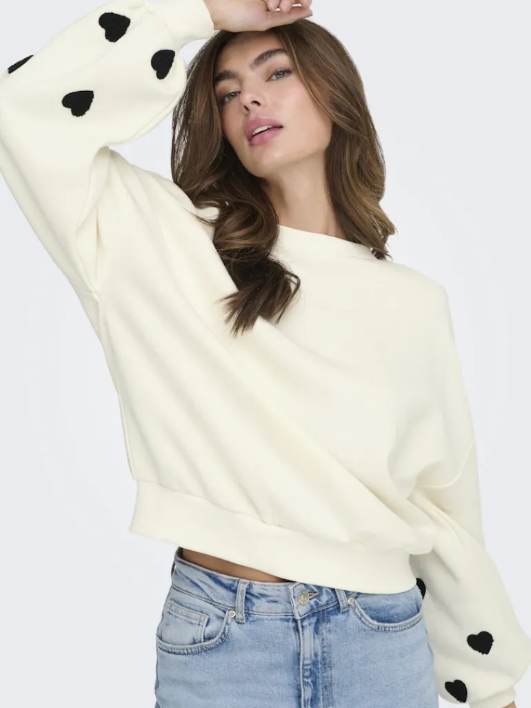 ONLMACY L/S O-NECK BOX CC SWT NOOS cloud dancer