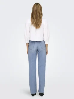 ONLMADDIE EX HW WIDE DNM TAI ENT light blue denim