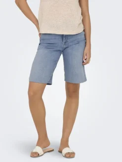 ONLMADISON BLUSH HW SHORTS DNM CRO light blue denim