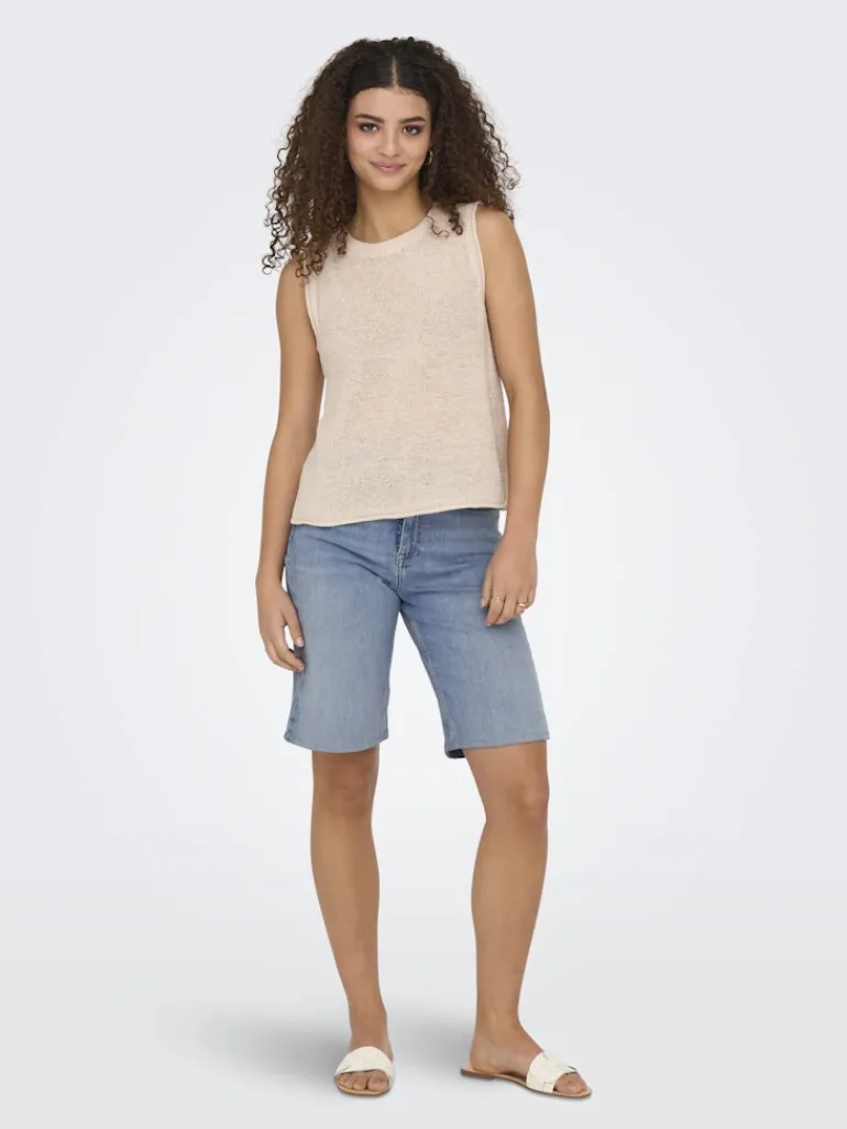 ONLMADISON BLUSH HW SHORTS DNM CRO light blue denim