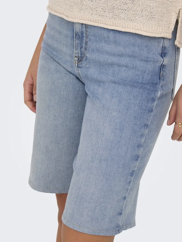 ONLMADISON BLUSH HW SHORTS DNM CRO light blue denim