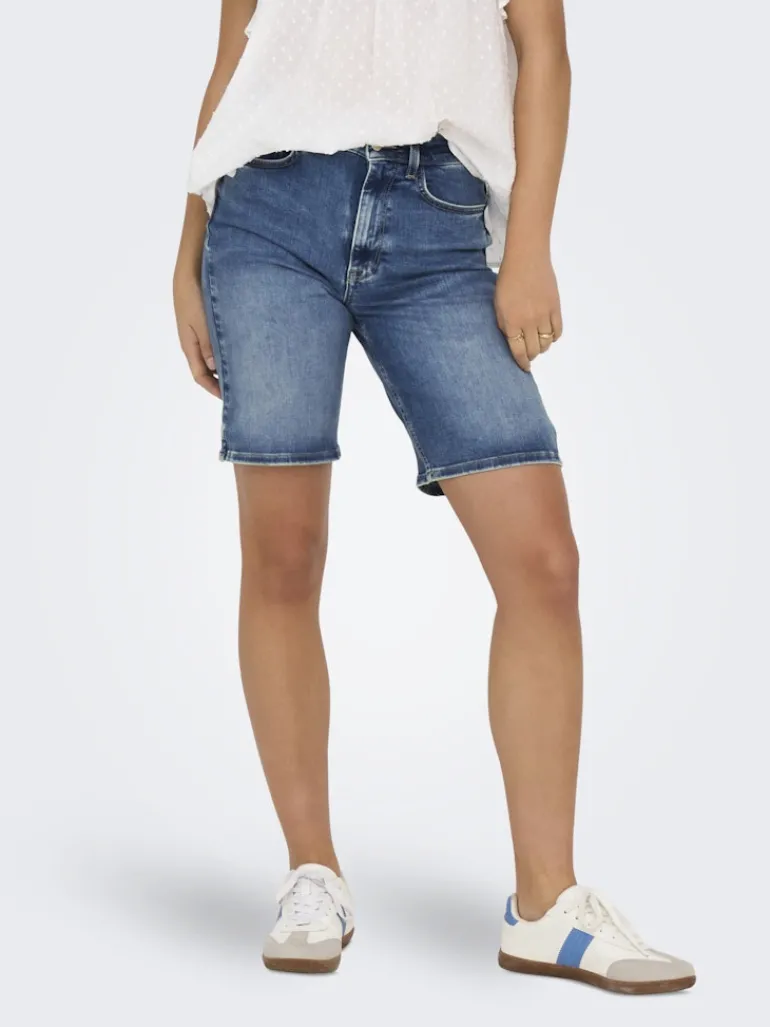 ONLMADISON BLUSH HW SHORTS DNM CRO medium blue denim