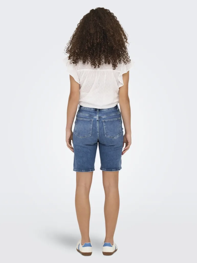 ONLMADISON BLUSH HW SHORTS DNM CRO medium blue denim