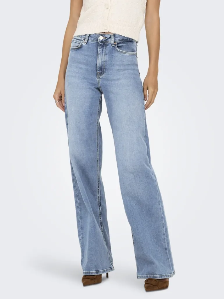 ONLMADISON BLUSH HW WIDE DNM CRO371 NOOS light blue denim
