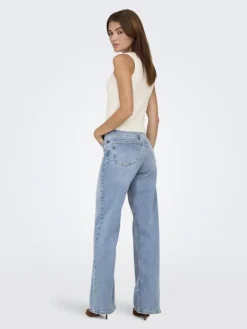 ONLMADISON BLUSH HW WIDE DNM CRO371 NOOS light blue denim