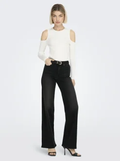ONLMADISON BLUSH HW WIDE DNM CRO099 NOOS washed black