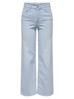 ONLMADISON BLUSH HW WIDE DNM CRO495 NOOS light blue bleached denim