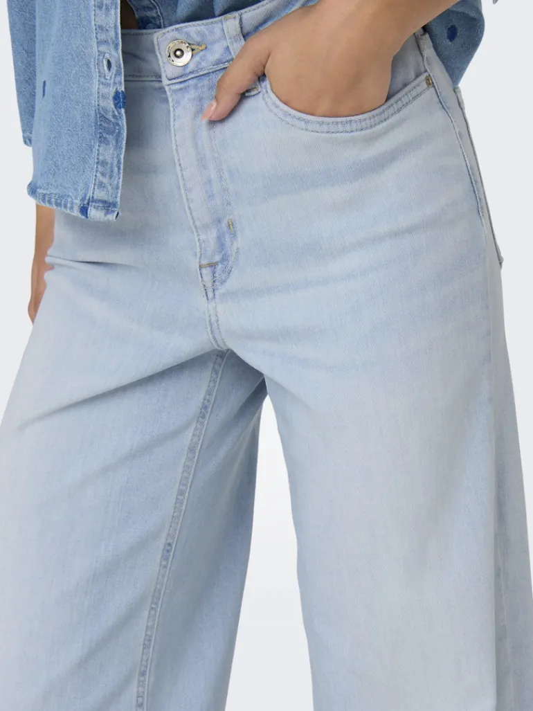 ONLMADISON BLUSH HW WIDE DNM CRO495 NOOS light blue bleached denim