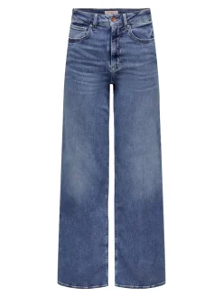ONLMADISON BLUSH HW WIDE DNM DOT372 NOOS medium blue denim