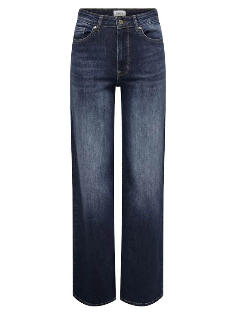 ONLMADISON BLUSH HW WIDE DNM REA081 NOOS dark blue denim