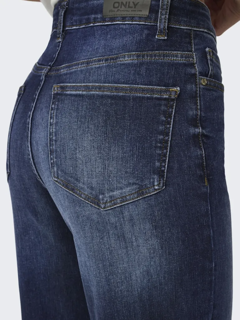 ONLMADISON BLUSH HW WIDE DNM REA081 NOOS dark blue denim