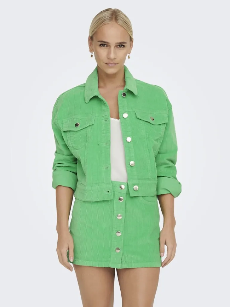 ONLMALIBU-GLOBAL L/S CORD JACKET CC PNT spring bud